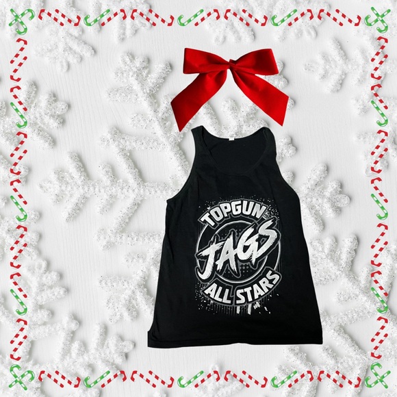 Black Kids Tank Tops - Gold Vibes Only & Topgun Jags All Stars - Picture 4 of 5